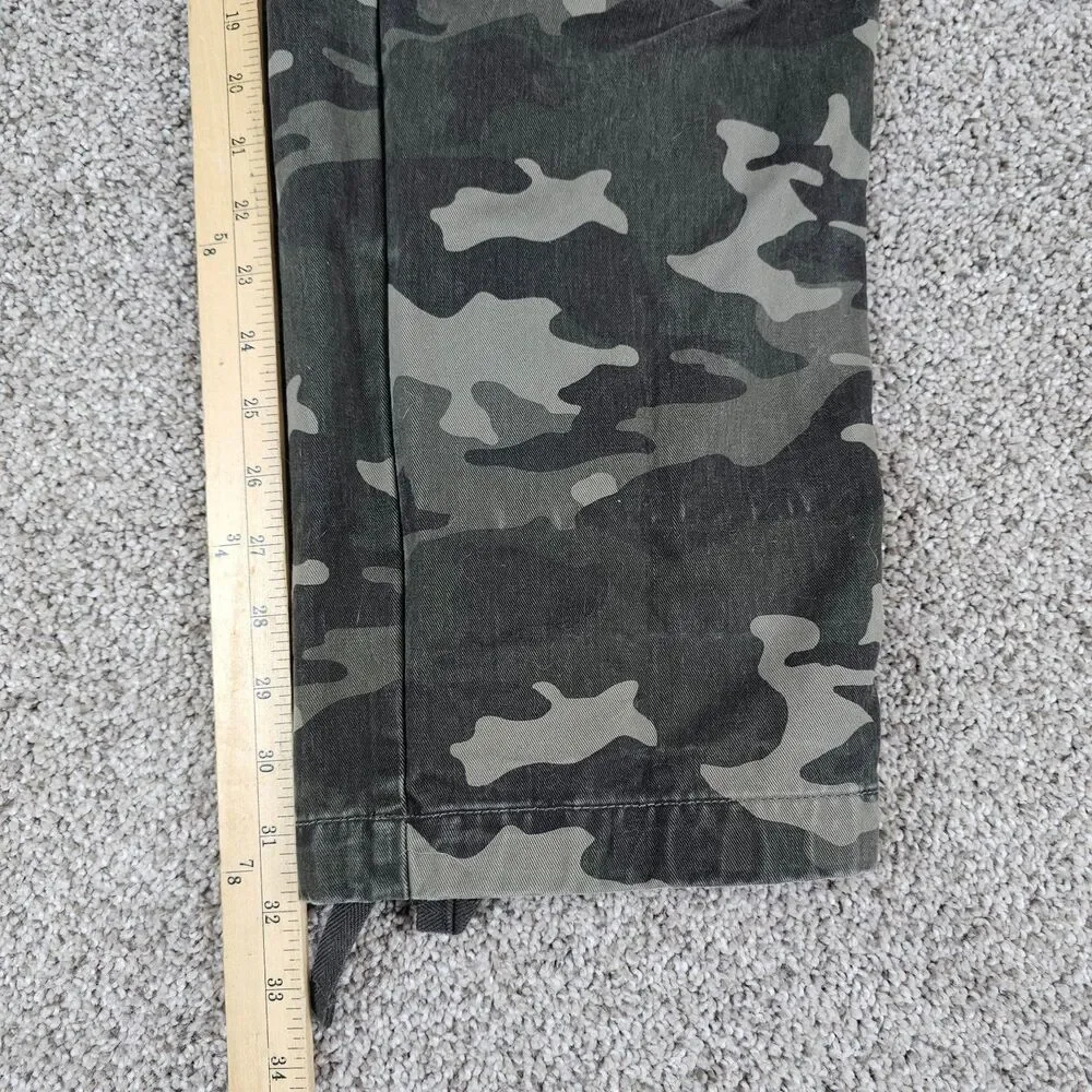 Banana Republic Cargo Pants Mens 36x32 Green Woodland Camo Military Utility M81